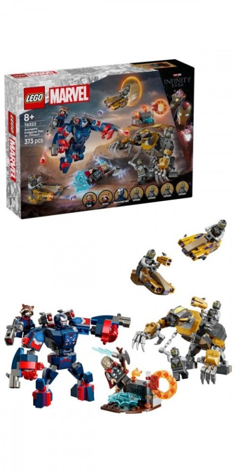 Klocki super heroes 76322 avengers: koniec gry thor kontra chitauri