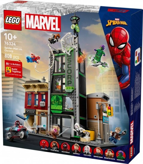 Klocki super heroes 76324 spider-man i oscorp