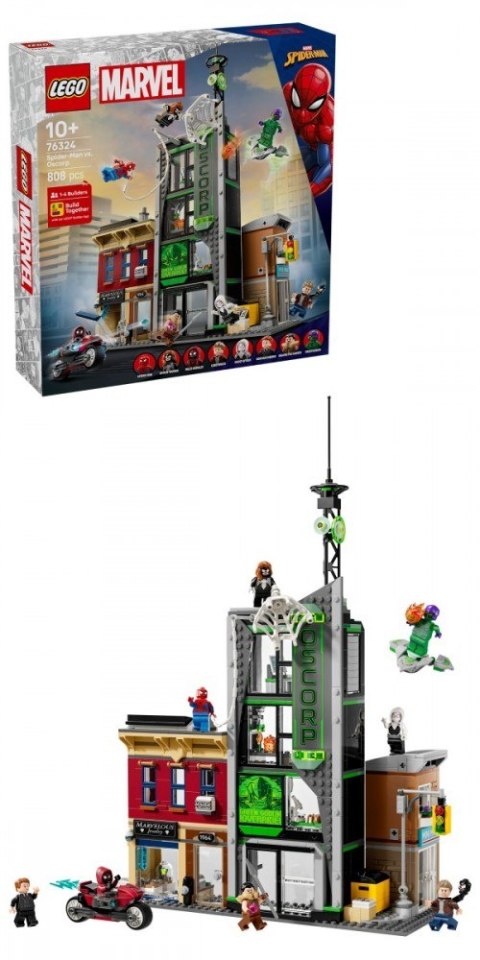 Klocki super heroes 76324 spider-man i oscorp