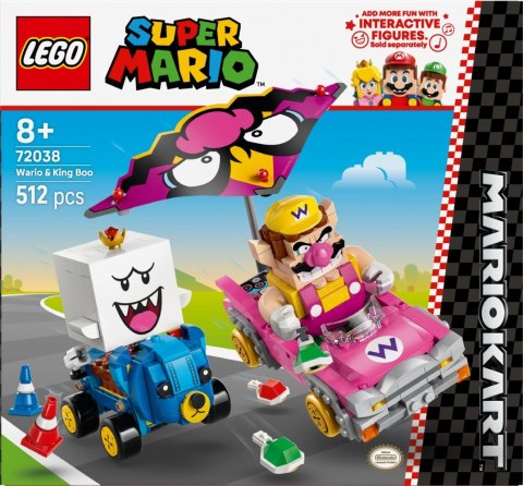 Klocki super mario 72038 mario kart - wario i king boo