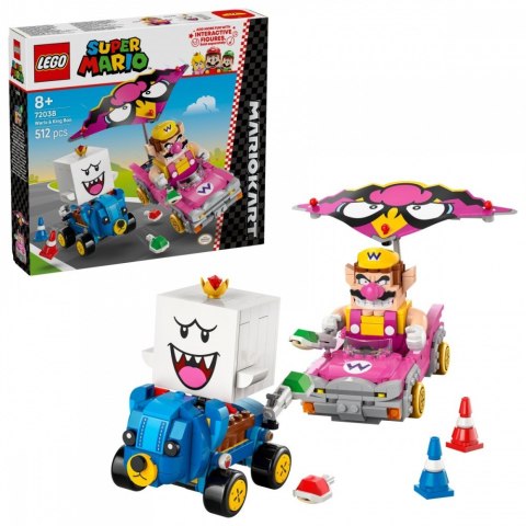 Klocki super mario 72038 mario kart - wario i king boo