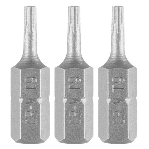 Bity Torx T9 x 25 mm, 3 szt.