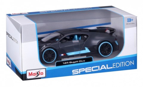 Bugatti divo 1/24 szaro-niebieski