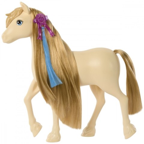 Konik barbie tornado z jasnymi włosami do stylizacji