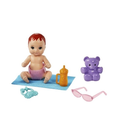 Lalka barbie opiekunka skipper wózek + bobas zestaw