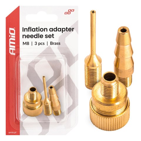 Zestaw adapterów do pompowania m8 amio-04502