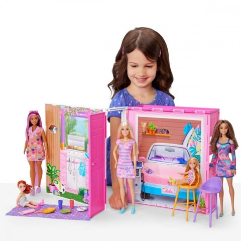 Zestaw lalka barbie przytulny domek