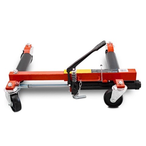 Wózek manewrowy hydrauliczny pod koła 1 sztuka czerwony