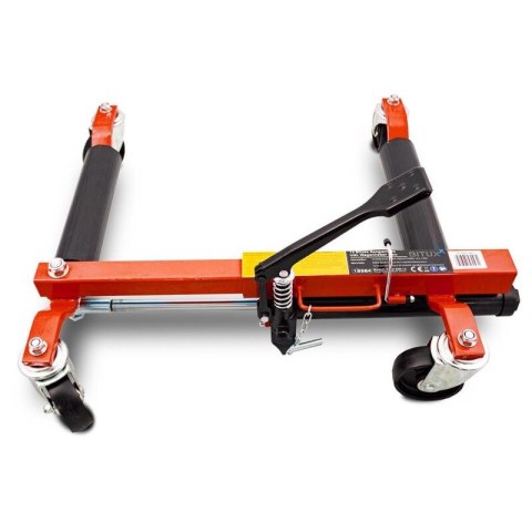 Wózek manewrowy hydrauliczny pod koła 1 sztuka czerwony