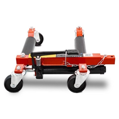Wózek manewrowy hydrauliczny pod koła 4 sztuki czerwony