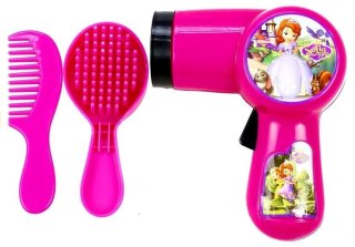 Zestaw Księżniczki w Walizce Suszarka Kolczyki Opaska Różowe