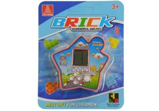 Gra Elektroniczna Kieszonkowa Tetris Gwiazdka Pomarańczowy