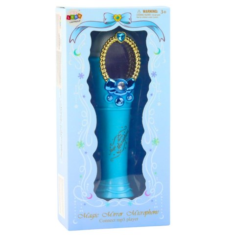 Magiczne Lustro Z Mikrofonem USB MP3 Światła Dźwięki Niebieski