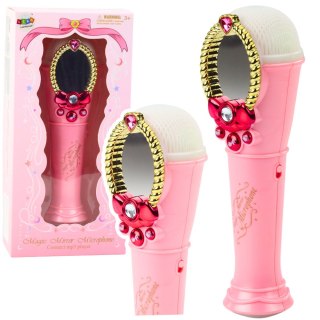 Magiczne Lustro Z Mikrofonem USB MP3 Światła Dźwięki Różowy