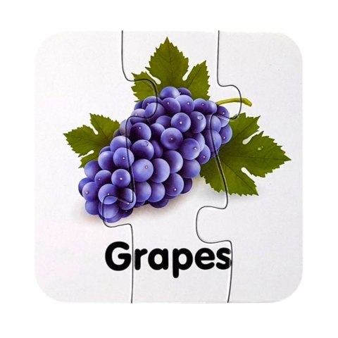 Puzzle Edukacyjne Układanka Owoce 10 Połączeń Nauka Angielskiego