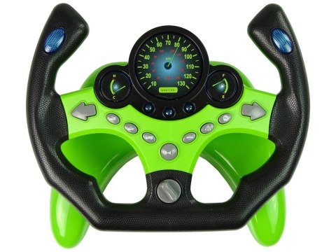 Zestaw Kierowcy Kierownica Kluczyki Dźwięk Światła Zielony