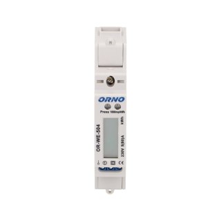 1-fazowy wskaźnik zużycia energii elektrycznej, 80A, port RS-485, 1 moduł, DIN TH-35mm