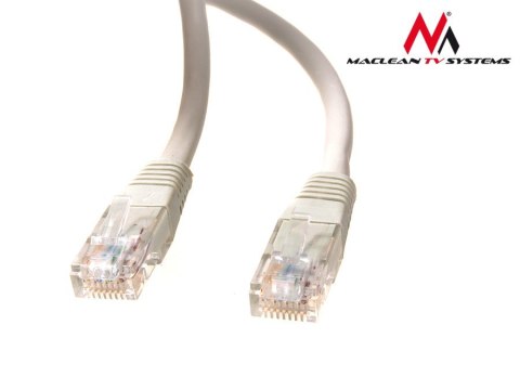 MCTV-661 Przewód, kabel patchcord UTP cat6 wtyk-wtyk 5 m szary Maclean