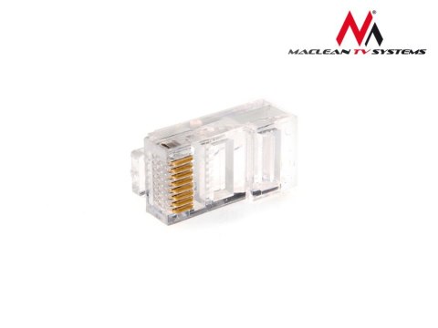 MCTV-662 Wtyk RJ45 8P8C 5e drut Maclean 100 sztuk