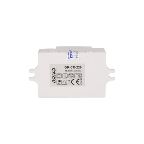 Mikrofalowy czujnik ruchu mini , 360/180st. z regulacją zworkową, IP20, 1200W
