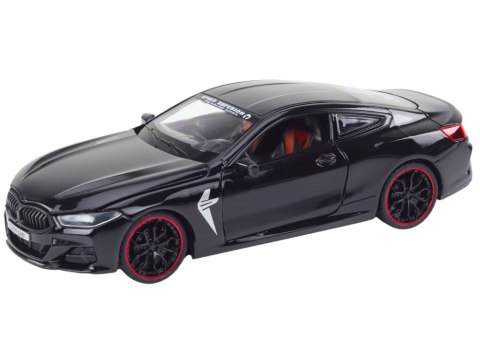 Auto Sportowe Metalowe Napęd Frykcyjny Otwierane Elementy 1:24 Czarne