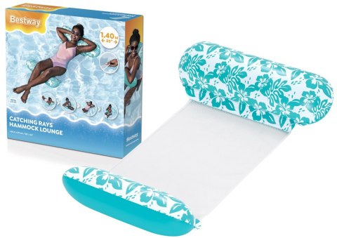 Dmuchany Materac Do Pływania Siatkowy Miętowy 140 x 87 cm Bestway 43839