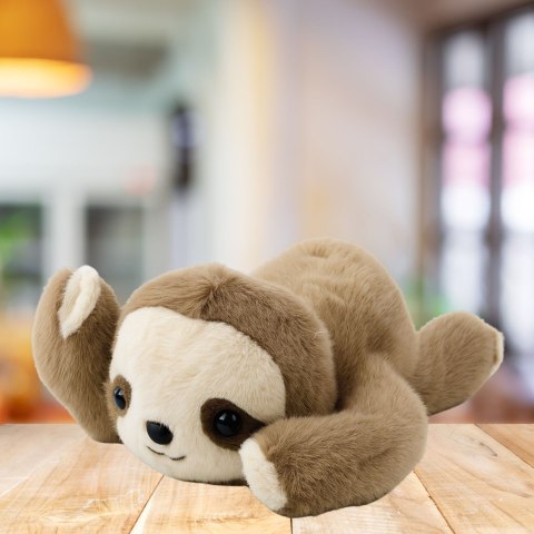 Pluszowa Maskotka Przytulanka Leżący Leniwiec Beżowy 30cm