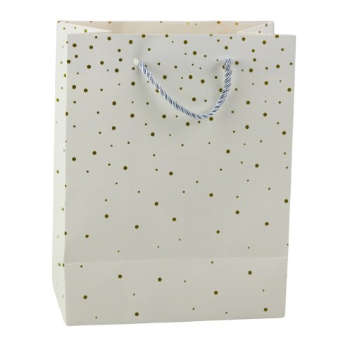 Torba Prezentowa Ze Złotymi Kropkami 23 x 18 x 10,5 cm
