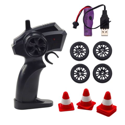 Auto Sportowe Do Driftu Wymienne Koła Zdalnie Sterowany RC 4WD Biały