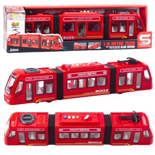 Metro Miejskie Tramwaj Otwierane Drzwi Światła Dźwięki Czerwone 1:16