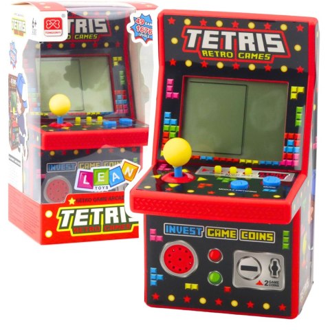 Mini Automat Do Gry Tetris Retro 49 Gier 1676 Poziomów Czerwony