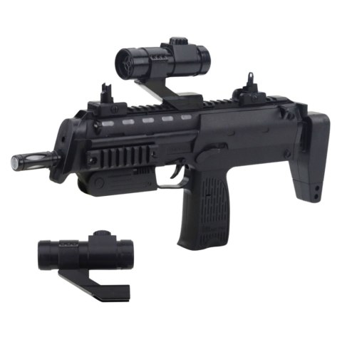 Karabin Zabawkowy Broń Światła Dźwięki Celownik Czarny 41cm