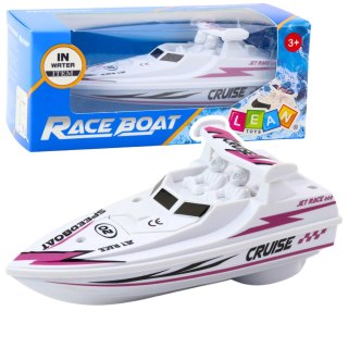 Łódź Motorówka Na Baterie Biała Pływająca Wodna