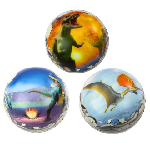 Piłka Do Odbijania Ugniatania Piankowa Piłeczka Dinozaury 7cm