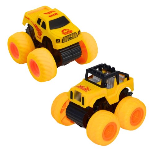 Autko Terenowe Wspinaczkowe Z Napędem Żółty Niebieski