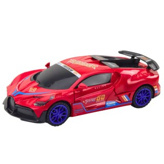 Auto Sportowe Czujnik Przeszkód Kula Led Obrót 360° Światła Dźwięk Czerwone