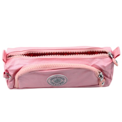 Piórnik Szkolny Funkcjonalny Dwie Kieszenie Zawieszka Mix