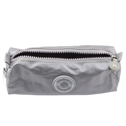 Piórnik Szkolny Organizer Jednokomorowy Szary 21,5cm