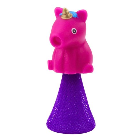 Skaczący Jednorożec Na Sprężynie Pop Up Biały Różowy 10cm Mix