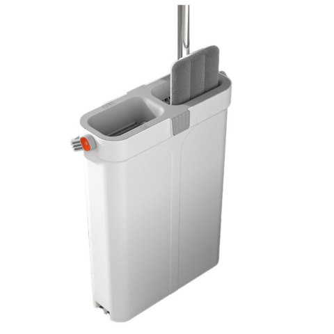 Zestaw Do Sprzątana Wiadro Dwukomorowe Mop Płaski Mikrofibra