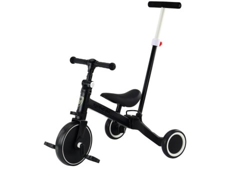 Rower Trójkołowy PRO50 Rowerek Z Rączką Do Prowadzenia Czarny