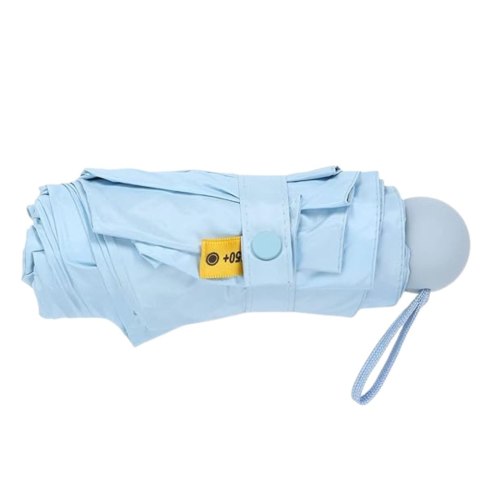 Parasolka Kieszonkowa Składana z Ochroną UV UPF 50+ Etui Niebieska 90 cm