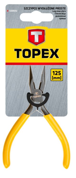 Szczypce precyzyjne wydłużone proste 125 mm