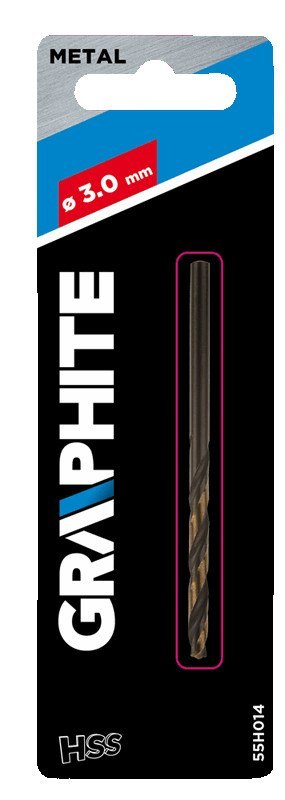 Wiertło do metalu HSS-CNC, 124 st, "Pro-Tec", 3.0 mm