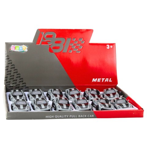 Samochód Wyścigowy Metalowy Napęd Otwierane Drzwi Szary GTRS 1:43