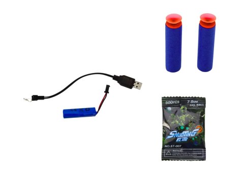 Elektryczny Pistolet Na Kulki Wodne Strzałki 2w1 Zielony