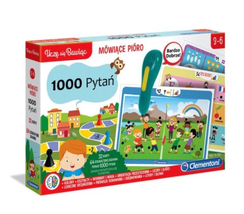 Mówiące Pióro 1000 Pytań Uczę się Bawiąc Język Polski Clementoni 50653
