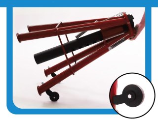 Podpora warsztatowa 74-122cm 12T czerwona