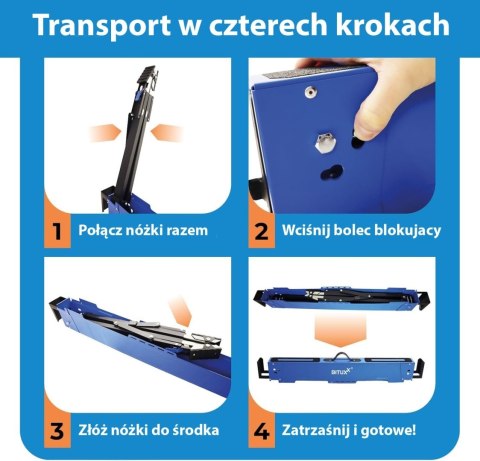 Składany koziołek roboczy 2 sztuki