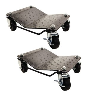 Wózki manewrowe do pojazdów 2x 680kg czarne